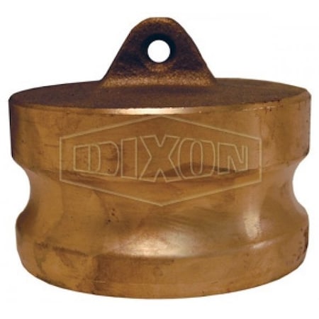 Dixon Boss-Lock Type DP Cam and Groove Dust Plug, 4 in Nominal, Brass, Domestic 400-DP-BR